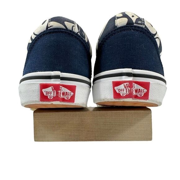 VANS Old School Warped Happy Face Cap Toe Sneakers Youth Size 5 - Picture 6 of 9